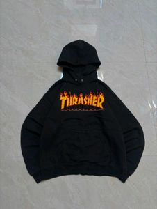 Authentic Thrasher Flame Logo Pullover Hoodie