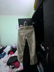 Khaki Straight Leg Pants