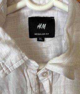Classic White Oversized Linen Shirt