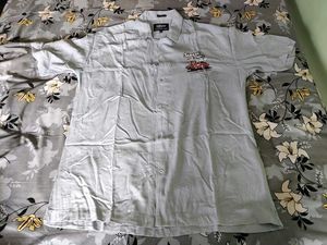Light Blue Casual Button-Up Shirt