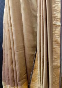 Golden Tan Saree With Free...