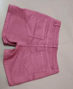Pink Casual Shorts