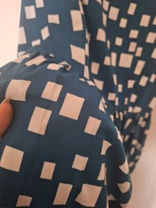 Blue &amp; White Pattern Dress