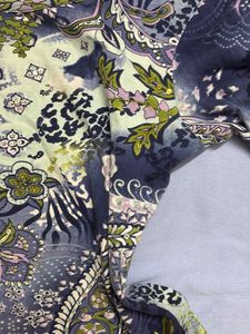 Boho y2k Paisley Print Long sleeve Top with sequin