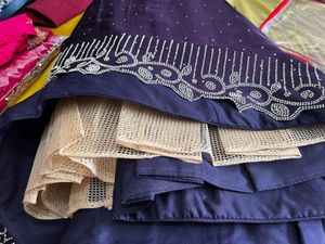 Elegant Purple Embroidered Ethnic lehnga choli set