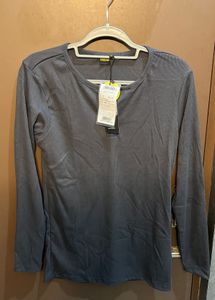 Off duty- Men's Grey Long Sleeve Henley T-Shirt