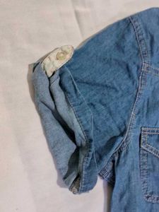 Denim Button-Down shirt.