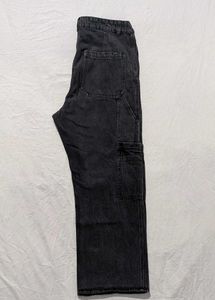 H&amp;M Black Cargo Denim Jeans