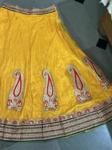 Beautiful Yellow Embroidered Lehenga