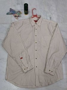 Striped Casual Button-Down