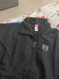 Men's Black &amp; Blue Track Jacket