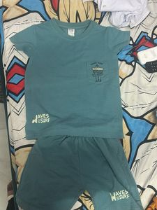 Teal Ribbed Surf Set