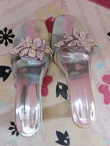 Sparkling Embellished Heeled Sandals