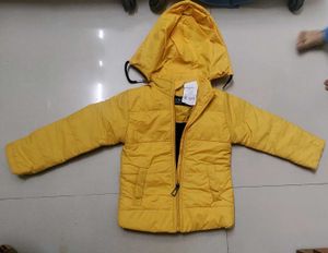 Yellow Jacket With Hoodie