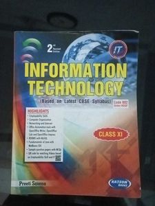 Information Technology Class XI Book