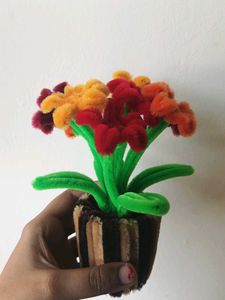 Cute Pipe Cleaner Potted Plant