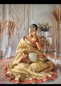 viral saree totally new with ready made blouse