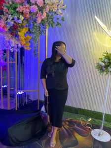 Navy Ribbed Knit Maxi Skirt with Drawstring