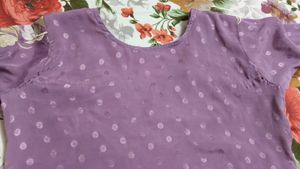 Lavender Embroidered Set