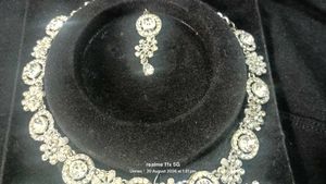 Stunning CZ Stone Necklace &amp; Earring Set