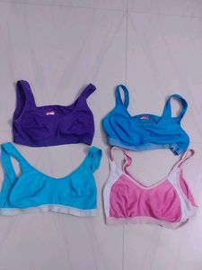 Bundle of 4 Sports Bras,used