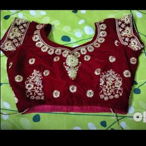 Heavy Bridal Lehenga Velvet Work