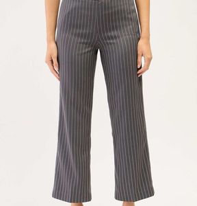 Pinstripe Wide Leg Trousers