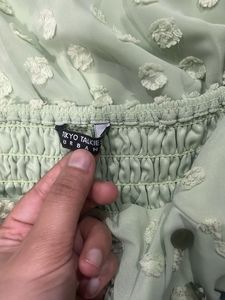 Green A line Dress