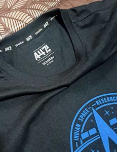 🚀 ISRO Graphic Jet Black T-Shirt 🚀
