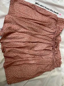Polka Dot Mini Skirt
