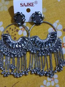 Oxidised Jhumka Earrings for Women