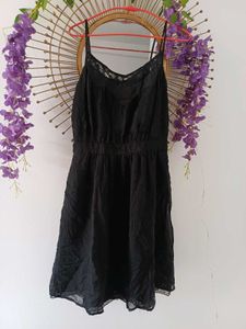 French connection Black Lace Cami Dress