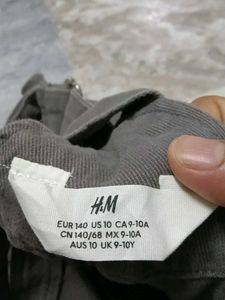 H&amp;M Grey Overall Skirt Dress