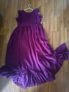 Embroidered Flared Ethnic Gown