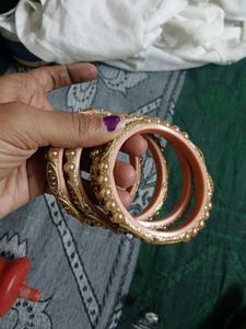 Set of 4 Beaded Bangles