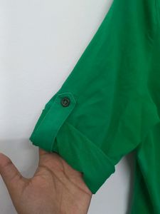 Green Top With Buttons | Women | Size: L