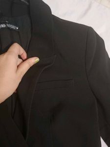 Chic Black Blazer Dress