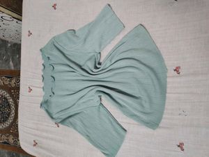 Light Blue Textured T-Shirt