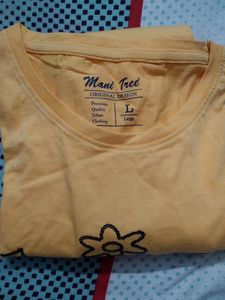 Women's Yellow Full Sleeves Tee