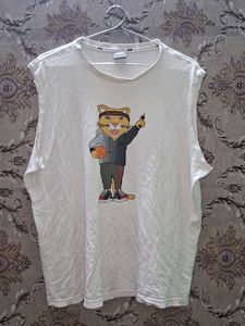 Vintage Cartoon Cat Basketball T-Shirt of 1
