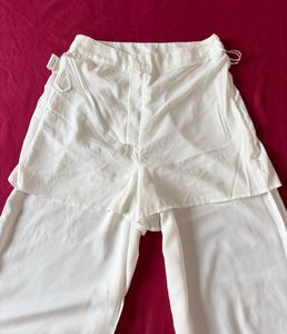Shein White Wide Leg Pants