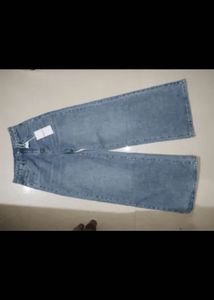 Vintage Wash Wide Leg Jeans