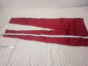 Maroon and blue Leggings