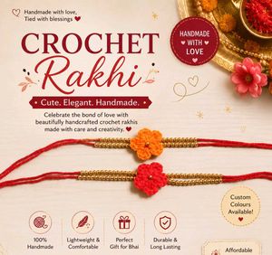 crochet rakhi