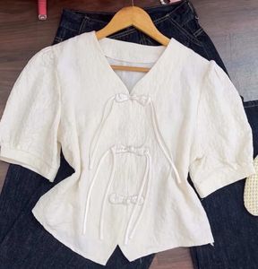 Chic Textured V-Neck Top