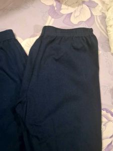 Navy Blue Leggings Pants (Set of 3)