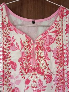 Floral Print Anarkali Kurti