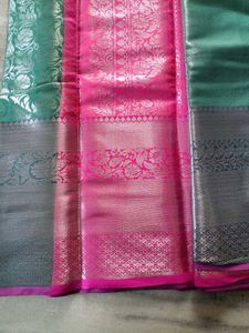 Elegant green Silk Saree
