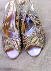 Sparkling Embellished Slingback Sandals
