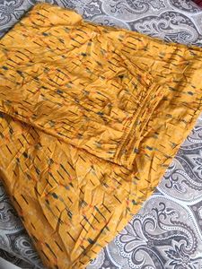Yellow Printed Kurta